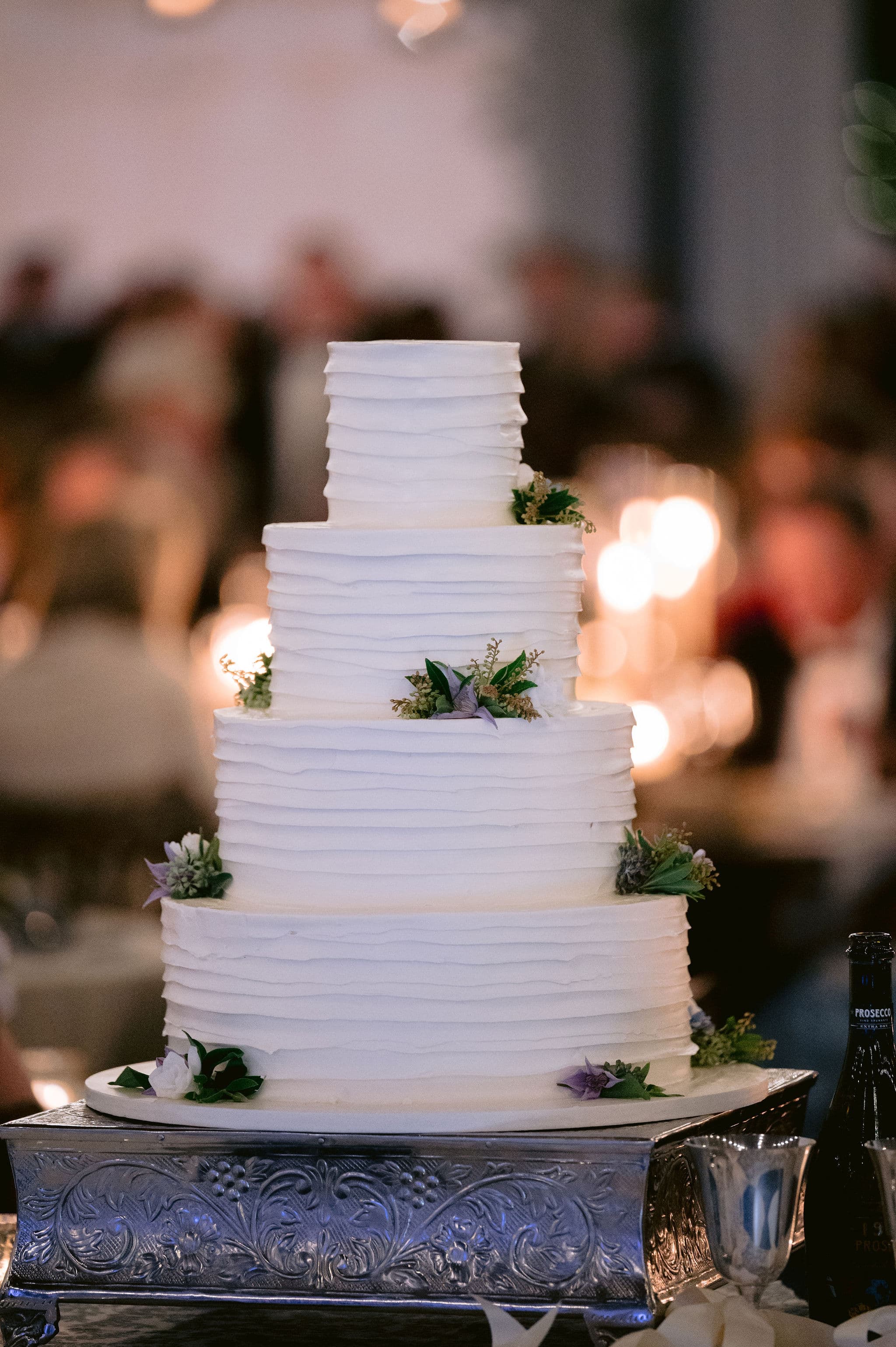 Wedding ceremony in warm evening light